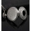 Quartz Pocket Watch for Men with Black Dial and ChainSilver,QWER39 5