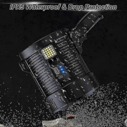 Rechargeable Spotlight, 100000 Lumens LED Handheld Flashlight for Outdoor Use 2