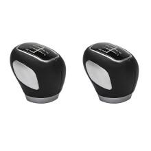 2PCS 5 Speed Manual Gear Shift Knob Shifter Lever Head for 2009-2015