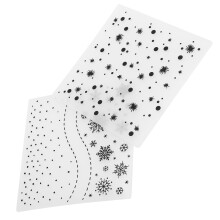 DIY Craft Essential: 2Pcs Plastic Embossing Folders for Cards