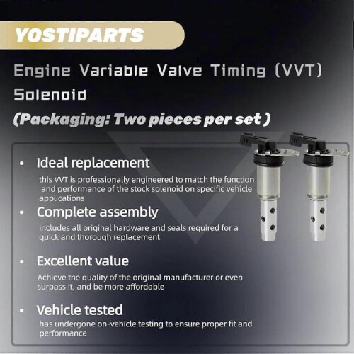 Engine Variable Valve Timing Solenoid VVT 2-pc Intake Exhaust Compatible with X5 2