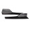 Upgrade Car Style Glossy Black 17.7x3.3in Side Winglet Diffuser Set 9