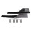 Upgrade Car Style Glossy Black 17.7x3.3in Side Winglet Diffuser Set 2