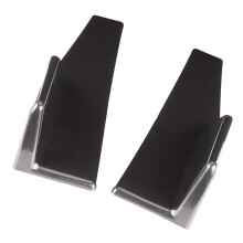 Upgrade Car Style Glossy Black 17.7x3.3in Side Winglet Diffuser Set