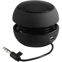 Mini Portable Travel Loud Speaker with 3.5mm audio cable Low voltage Built-in Battery Retractable Speaker for iPod