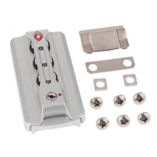 Tsa Security 3 Digit Combination Padlock Luggage Suitcase Code Locks Silver 2