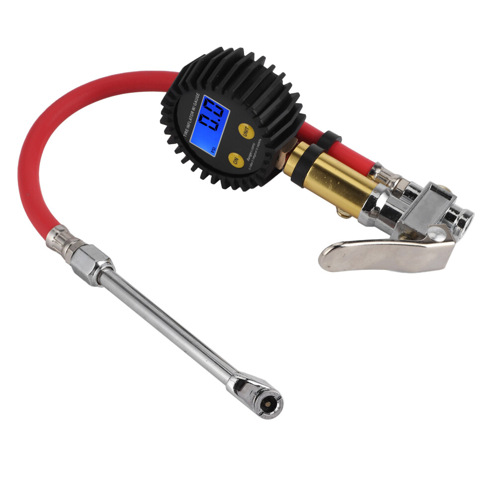 Stainless Steel Digital Air Line Tire Inflator With 3Â200Psi Gauge 3281329561152