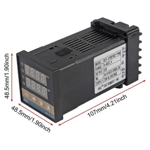 PID-Temperature Controller -C100 Thermostat Kit High Voltage 100ACV to 240ACV+SSR Relay 40DA+ K Pro 2
