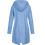 (Blue,M)Women Solid Rain Jacket Outdoor Plus Size Waterproof Hooded Raincoat Windproof-yky 3