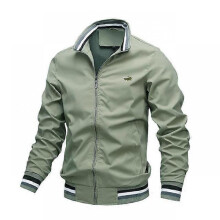 (S, Green) 2023 Bomber Jacket New Jacket Men Spring Men's Fitness Sweatshirts Unisex Zipper JacketHip Hop Jackets Man Streetwear veste
