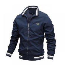 (S, Navy Blue) 2023 Bomber Jacket New Jacket Men Spring Men's Fitness Sweatshirts Unisex Zipper JacketHip Hop Jackets Man Streetwear veste