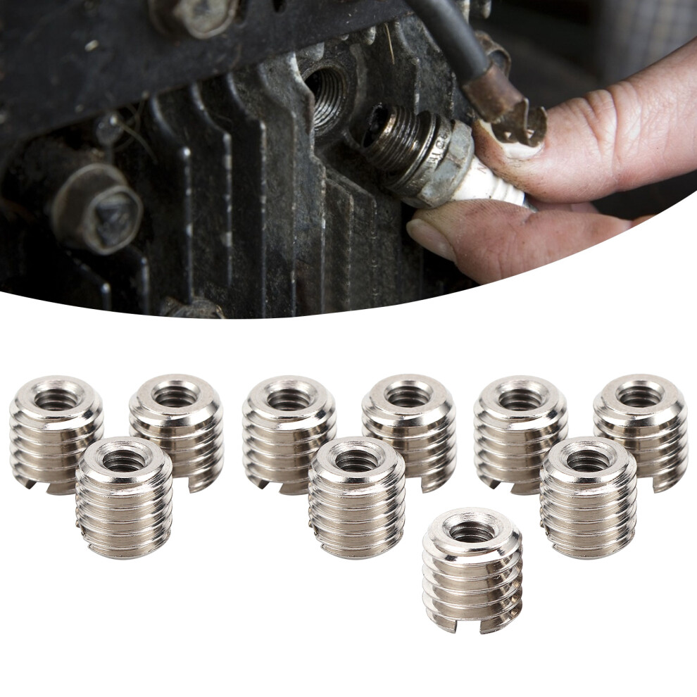 Ergonomic 10Pcs Thread Reducing Insert M4x0.7/M8x1.25 303 Stainless Steel 3111329567550