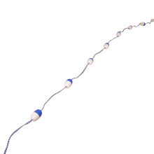 Floating pool rope, nonslip, with preassembled hooks, suitable for indoor and outdoor pools, 4.8 m