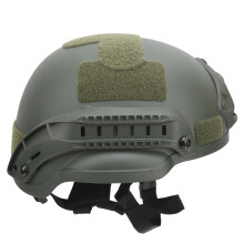 Green ABS Military Helmet, Lightweight Breathable Headgear for CS & Wargames
