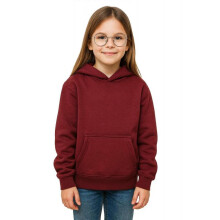 (13 Years, Wine) Girls Boy Plain & Tie Dye Print Sweatshirt Pullover Hooded Jumper PE School Coat