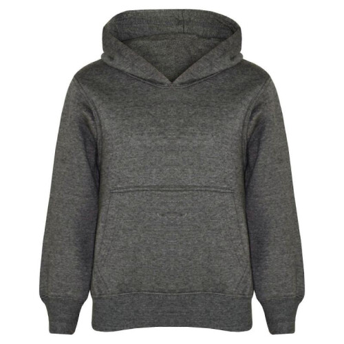 (3-4 Years,Charcoal)Girls Boy Plain & Tie Dye Print Sweatshirt Pullover Hooded Jumper PE School Coat