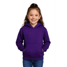 (9-10 Years,Purple)Girls Boy Plain & Tie Dye Print Sweatshirt Pullover Hooded Jumper PE School Coat