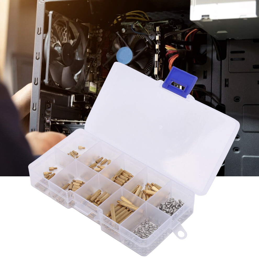 260Pcs M2 Brass Standoff Spacer Kit For Motherboard, Assorted Sizes 5061329573021