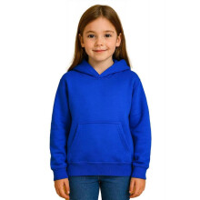 (13 Years,Royal Blue)Girls Boy Plain & Tie Dye Print Sweatshirt Pullover Hooded Jumper PE School Coat