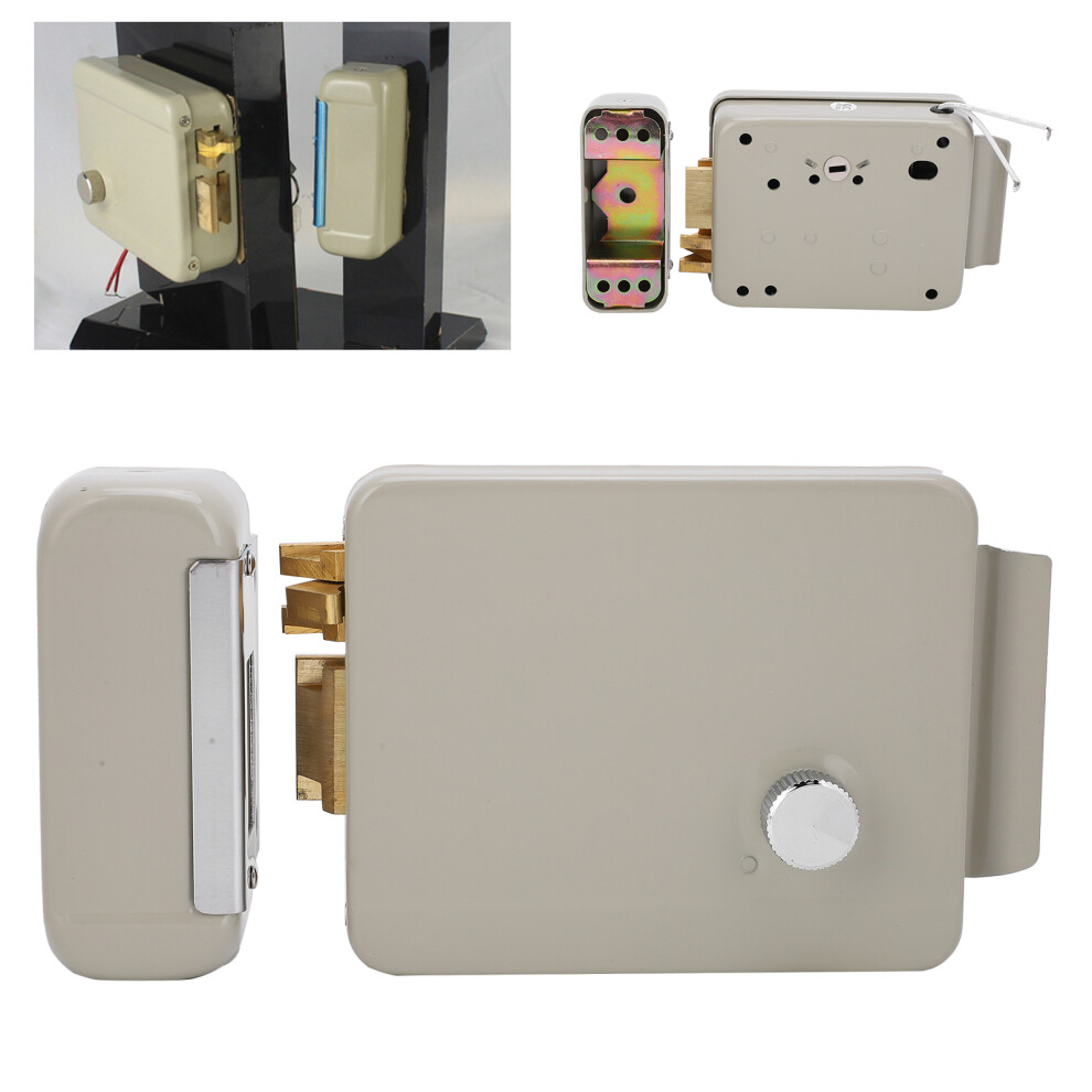 9-12V 2-Wire Electric Door Lock Anti-Theft Security Lock For Home With Adjustable Spring 9461329576811