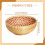 (L) Woven Bread Basket,Weaved Fruit Basket,Woven Tabletop Decorative Storage Bowl 3