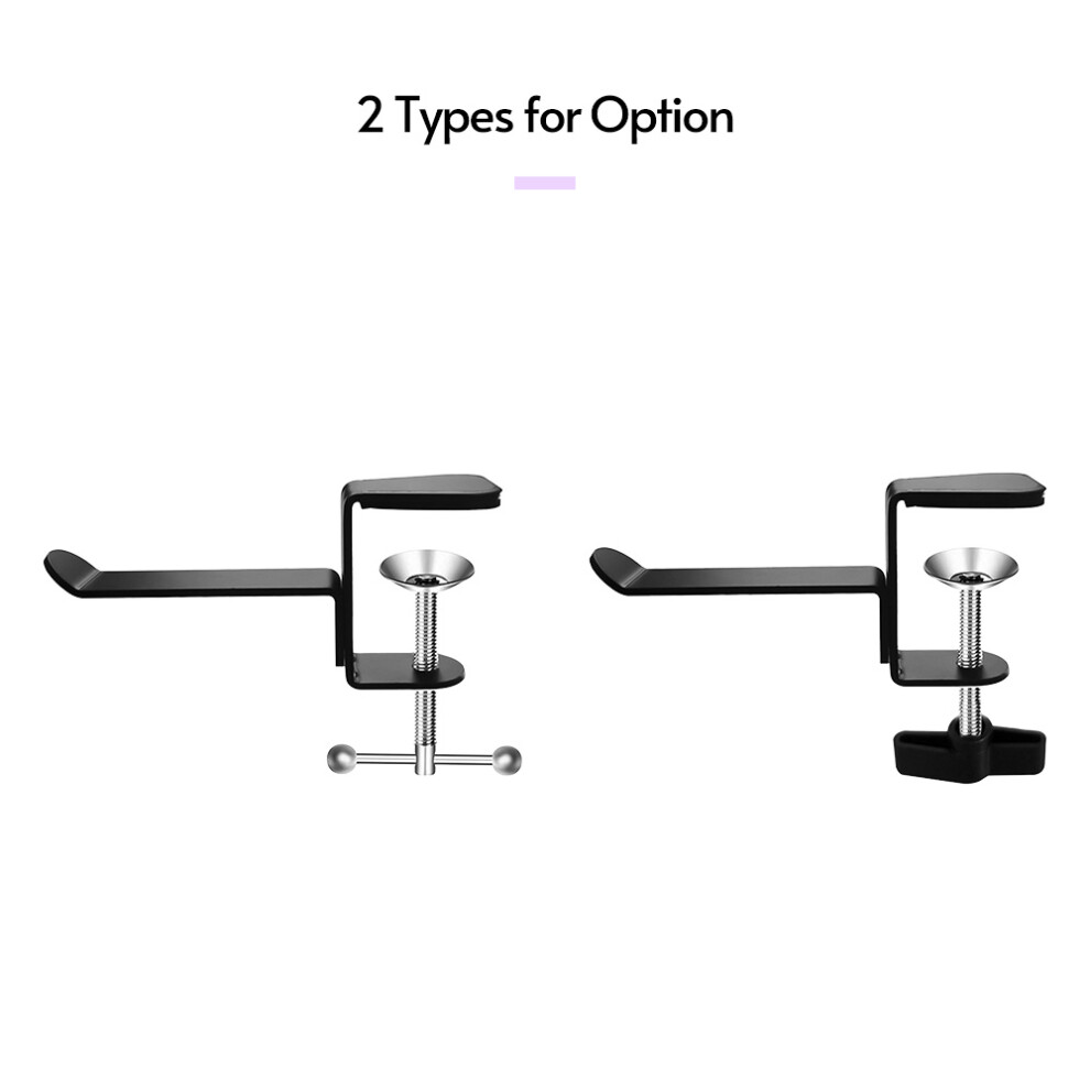 Universal Desk Headphone Hanger - Aluminum Alloy Under Desk Headset Mount-image-OPC-PJ6F8VR-NEW