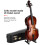 Charming Mini 23cm Cello Model Decoration with Full Accessory Kit 6