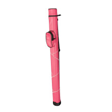 Pool Queue Case in vintage style, complete, 2part, for games, sports, red
