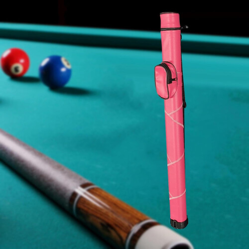 Pool Queue Case in vintage style, complete, 2part, for games, sports, red 1