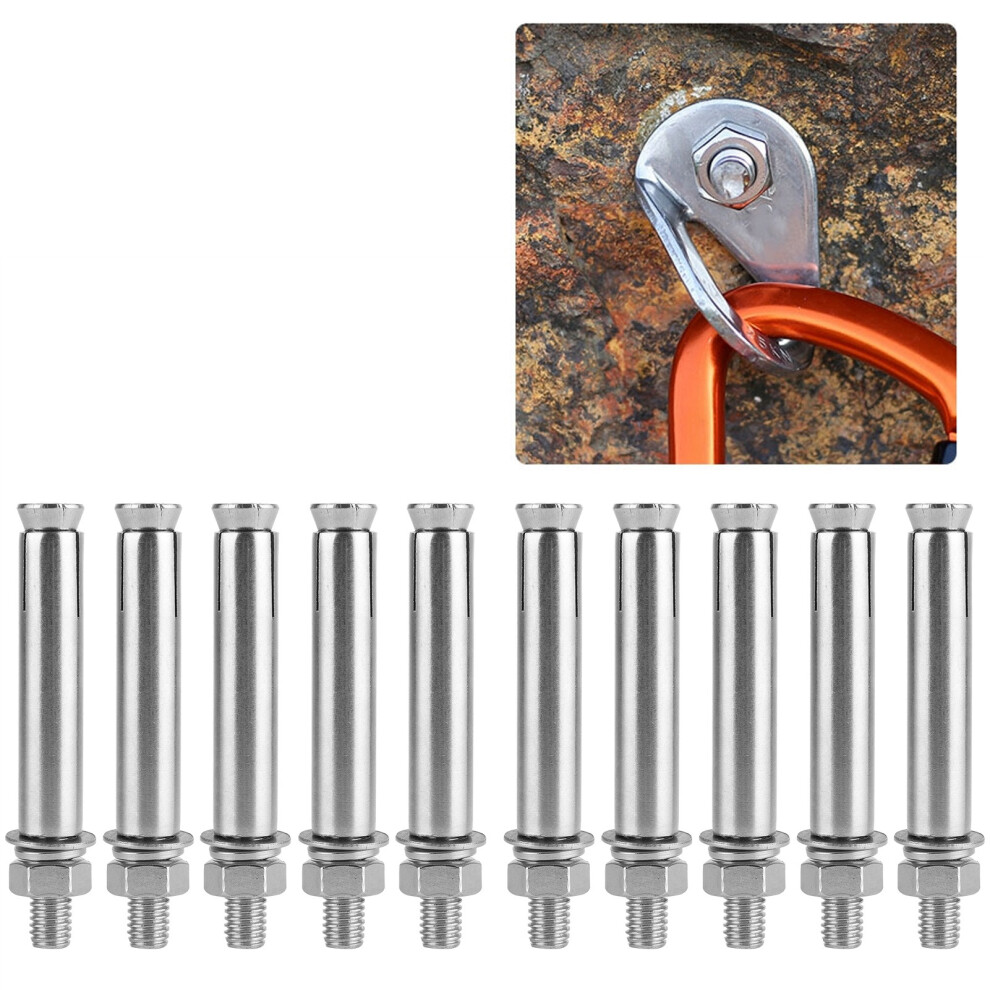 Rustproof 10pcs M8x80 Expansion Bolts Ideal for Outdoor and Indoor Use-image-OPC-PJ6F92S-NEW