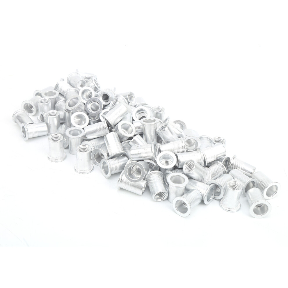 Versatile Aluminum 100Pcs Rivet Nuts Kit Wjâ30045M10 For Metalwork 7901329583553