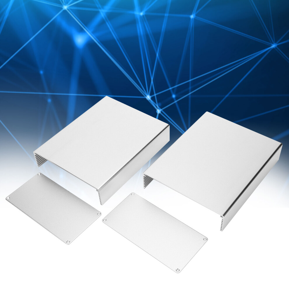 Aluminum Alloy Split Project Box Enclosure 80X160x200mm Silver 9321329583588