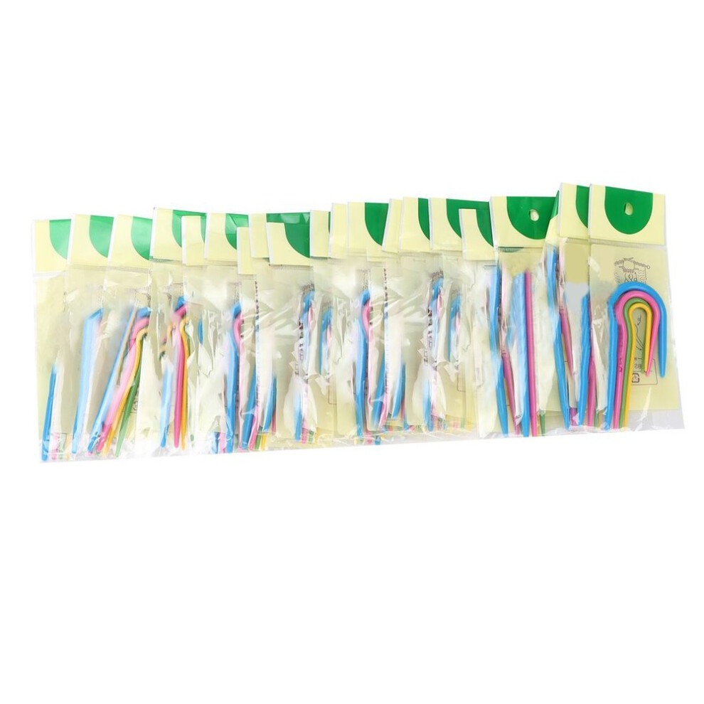80pcs U Cable Knitting Needles 4 Sizes Smooth Durable Curved Crochet Hook For Knitting Hats