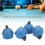 4pcs Rubber Cue Chalk Holders with Cord – Blue, 4x3.5x4cm 5