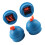4pcs Rubber Cue Chalk Holders with Cord – Blue, 4x3.5x4cm 10