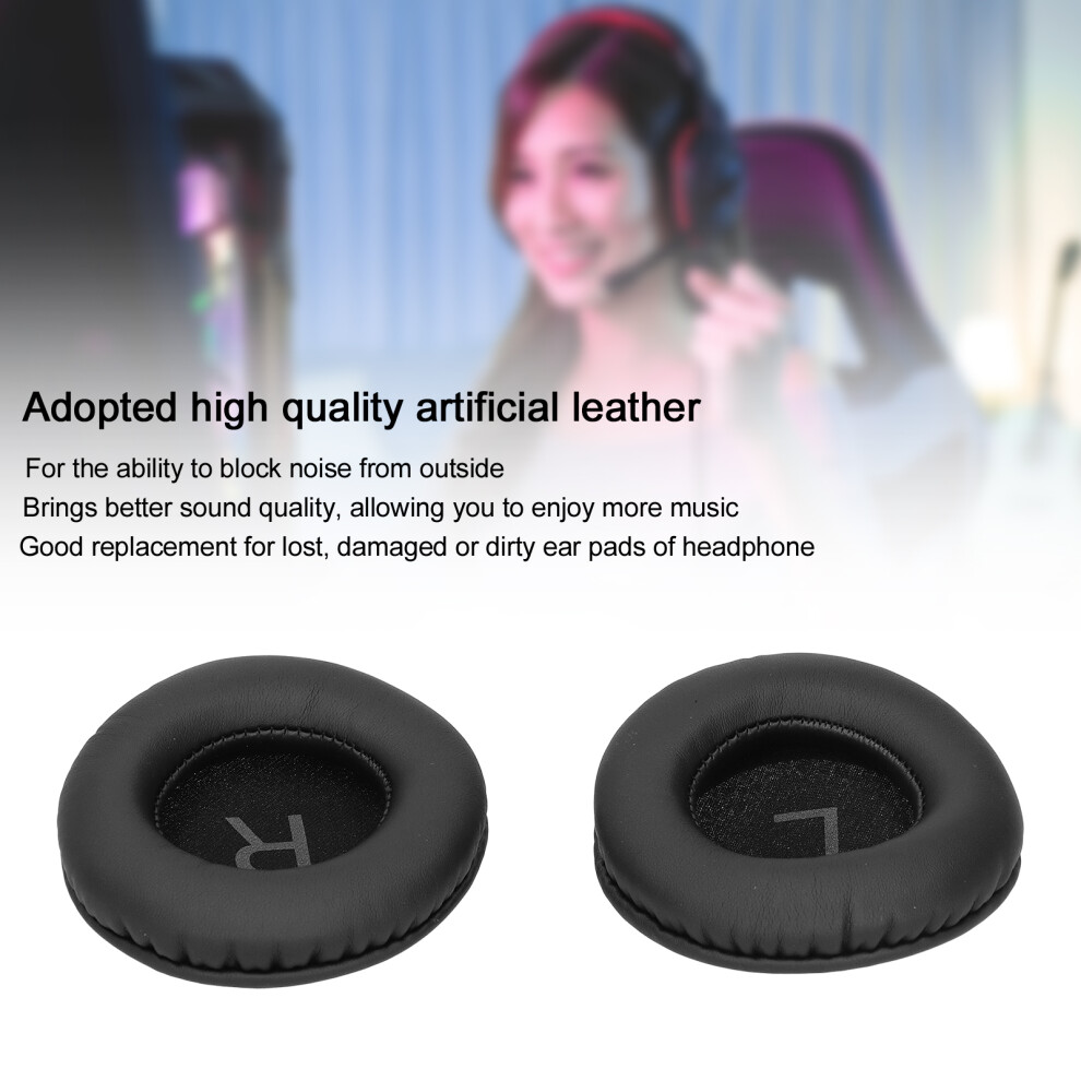 Fyz-206 85Mm Round Ear Cushions Replacement For Headphones, Artificial Leather 4911329587249