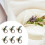 (Light Yellow) 6Pcs Serviette Buckles Silk Flower Napkin Rings Dinner Table Wedding Tableware 4