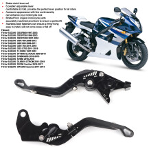 Aluminum Motorcycle Clutch Brake Lever Set for GSXR600 750 1000 SV650 Black