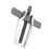Professional  6in 2 Jaws Gear Puller - Chrome Vanadium Steel Adjustable 6
