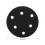 5in Round Sander Holder Buffer Pad Backer Plate 6-Hole for Polishing 6
