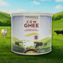 Patanjali Desi Ghee made from Cow's Milk 500g | 100% Pure & Natural | Rich in Aroma & Taste