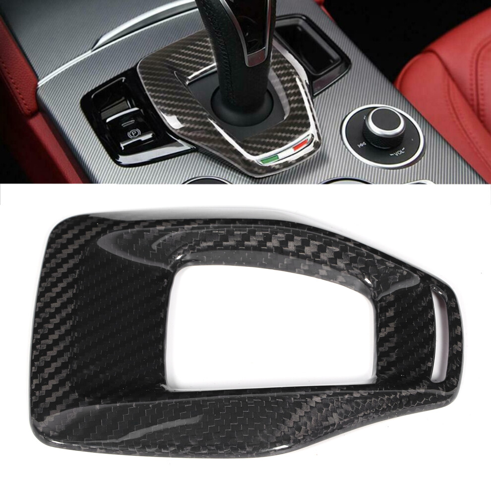 Carbon Fiber Gear Shift Panel Cover Fits Alfa Romeo Giulia Stelvio 2020 6951329597921