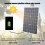 Portable 100W Monocrystalline Solar Panel USB Output for RV/Boat/Car 10