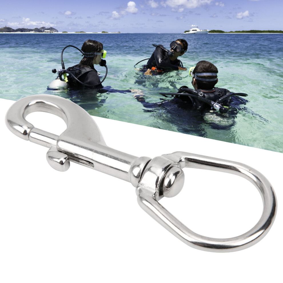 80Mm Swivel Snap Hook 316 Ss For Underwater Diving & Outdoor Use 4641329603648