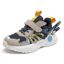 (29, Beige) Kids Sneakers Breathable Running Shoes Boys Girls Fashion Sport Shoes S929