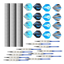 12 Piece Soft Dart Set with Aluminum Alloy Darts & Plastic Tips for Sports