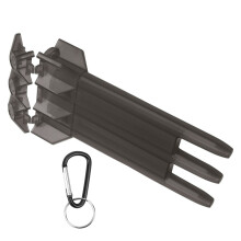Black ABS Dart Holder with Aluminum Buckle Fits All Darts Types
