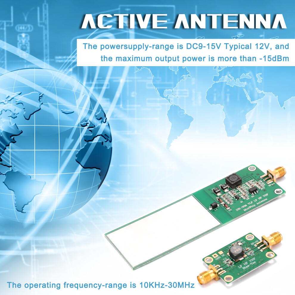 Miniwhip Active Antenna System 10Khz-30Mhz For Radio Receiver 3561329613823