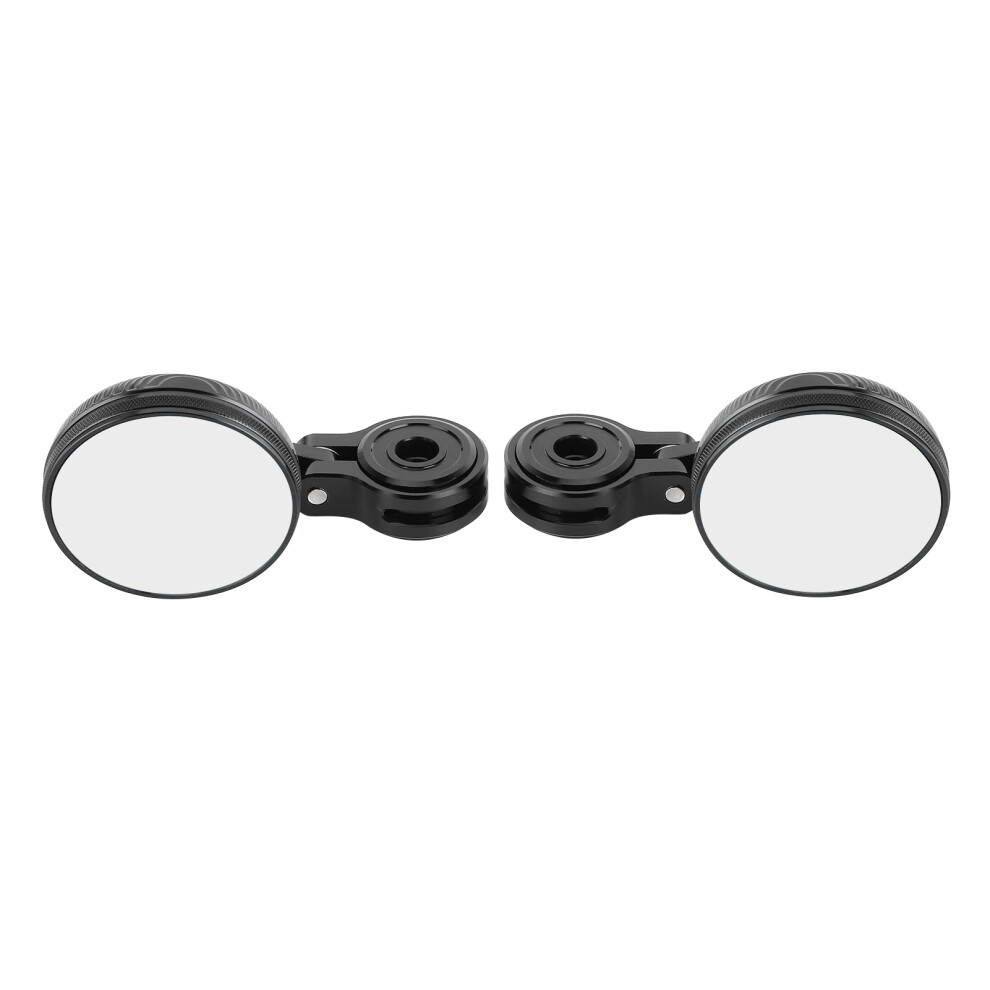 Aluminum Handlebar Rearview Mirror For Motorcycle Anti Glare Glass Cnc Blue 6911329614127