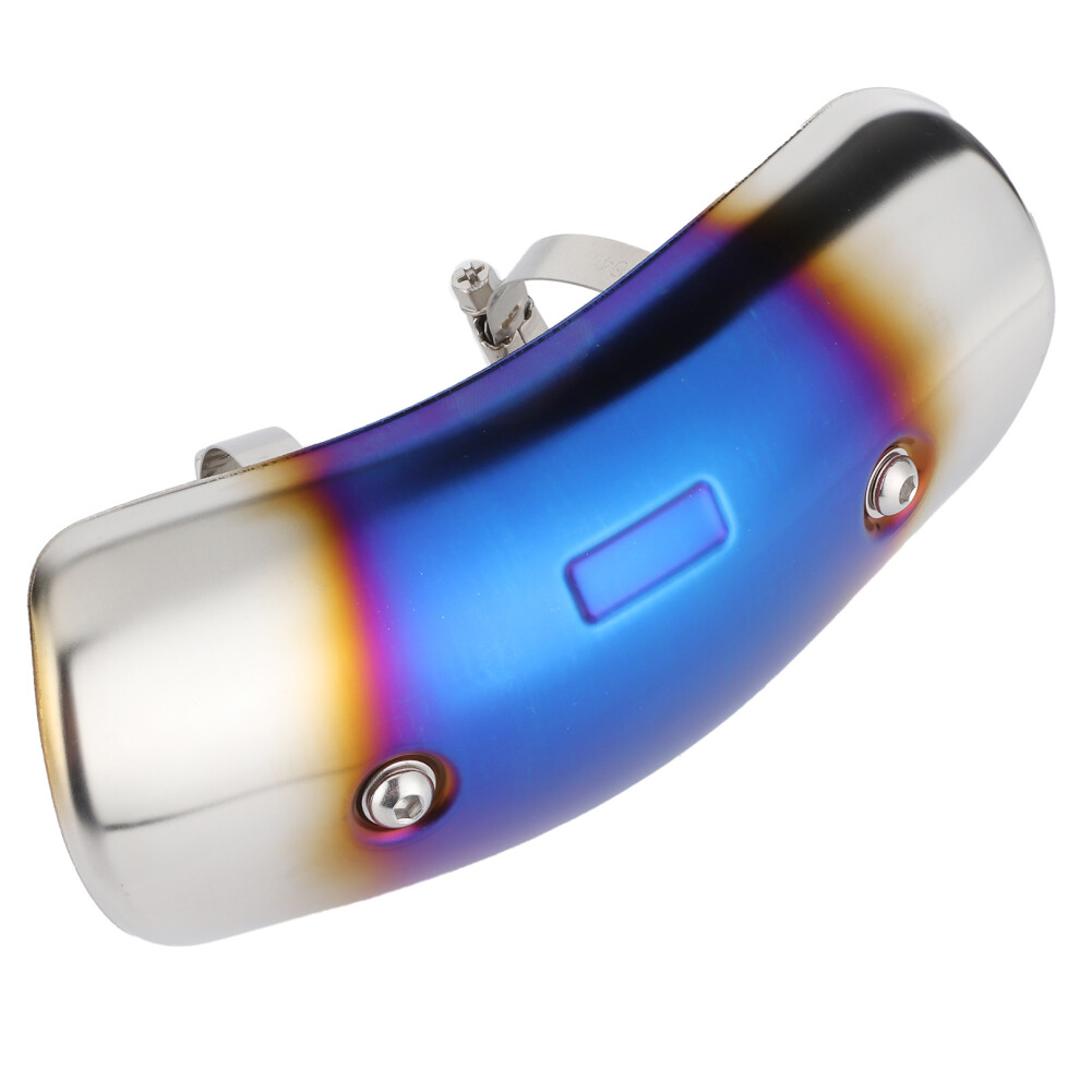 Chrome Motorcycle Exhaust Pipe Heat Guard Cover Universal Modification 4991329614510